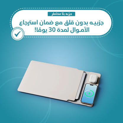 4 in 1 Wiresless Charging Laptop Sleeve