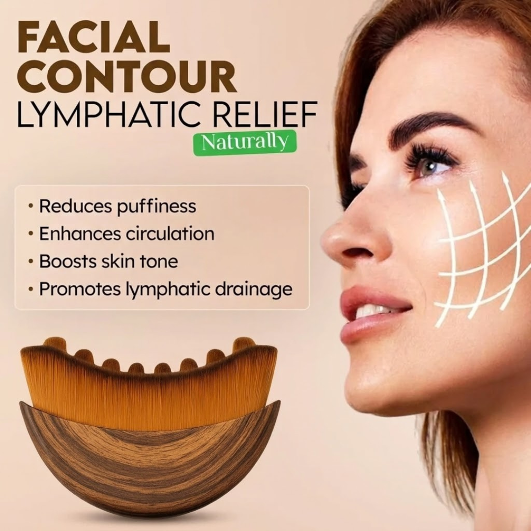 Guasha Lymphatic Contour Face Brush