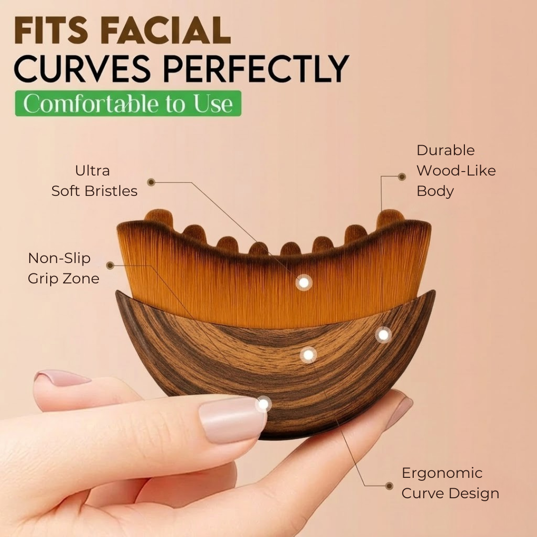 Guasha Lymphatic Contour Face Brush