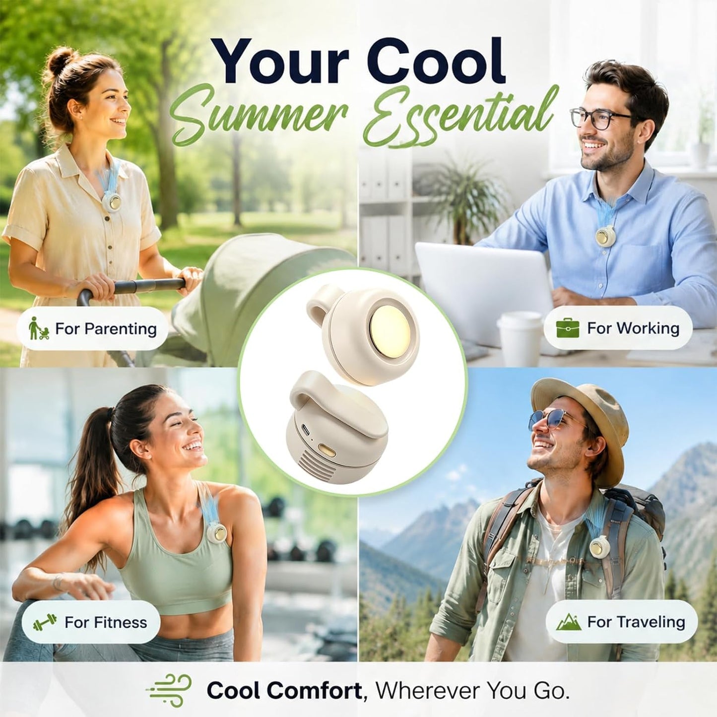 Portable Mini Bladeless Cooling Fan