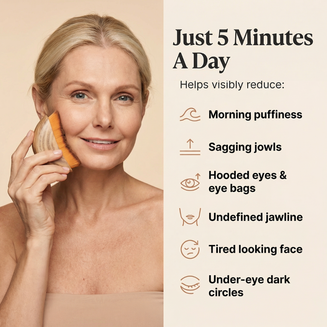 Guasha Lymphatic Contour Face Brush