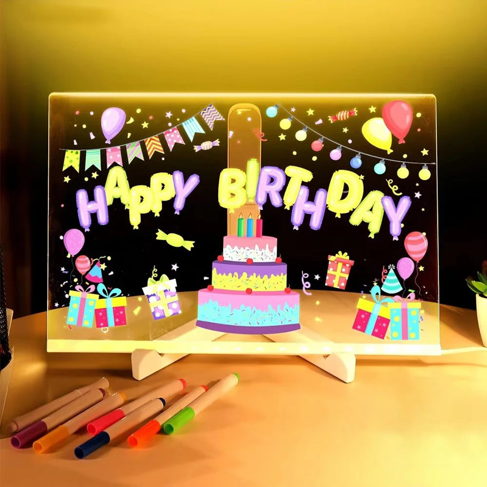 لوحة رسم مضيئة بألوان LED
